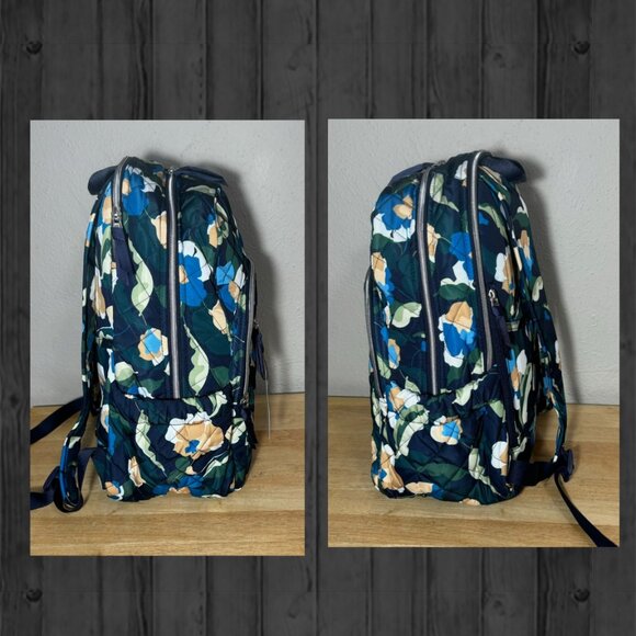 Vera Bradley Campus Backpack in Immersed Blooms NWT - Performance Twill - Picture 5 of 13